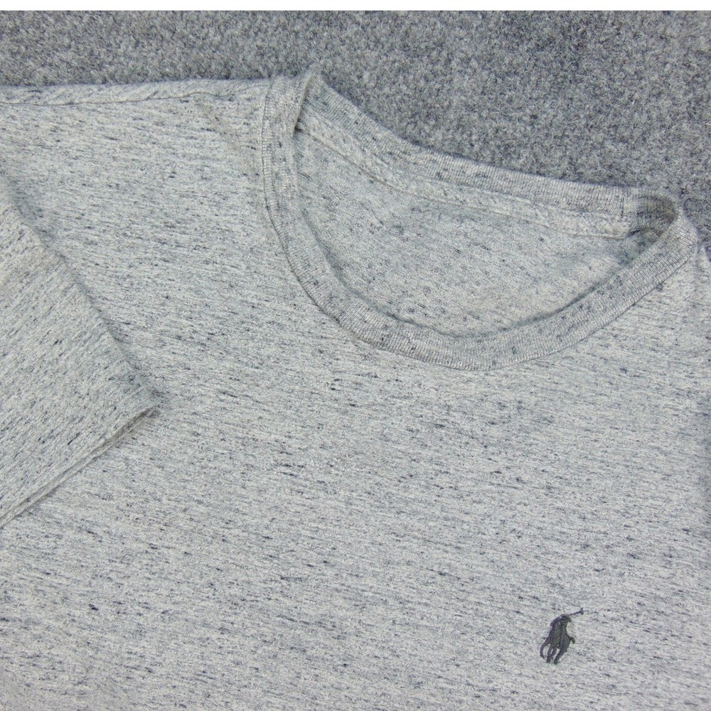 Polo Ralph Lauren T-Shirt Mens Large Gray Heathered Short Sleeve Pony Logo Tee